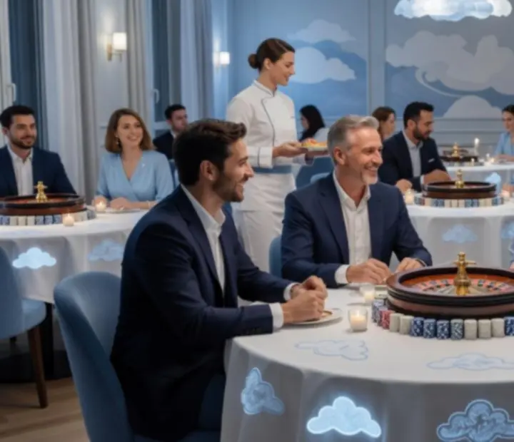 Soirée roulette chaleureuse dans le restaurant Luminoblebo à Paris